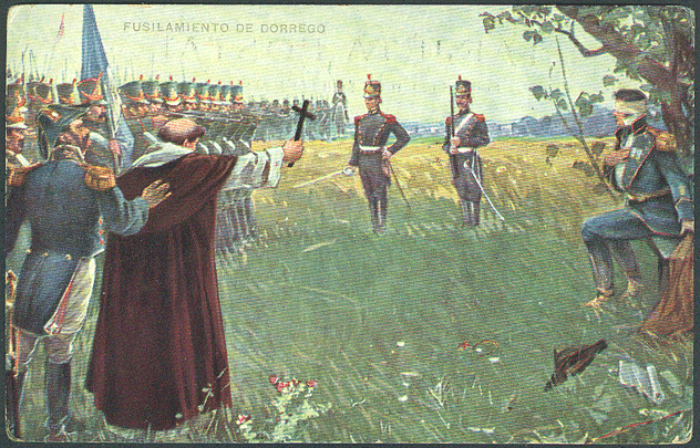 Fusilamiento de Manuel Dorrego, inicio de la Guerra Civil propiciada por los unitarios. Fusilamiento de Manuel Dorrego, inicio de la Guerra Civil propiciada por los unitarios.