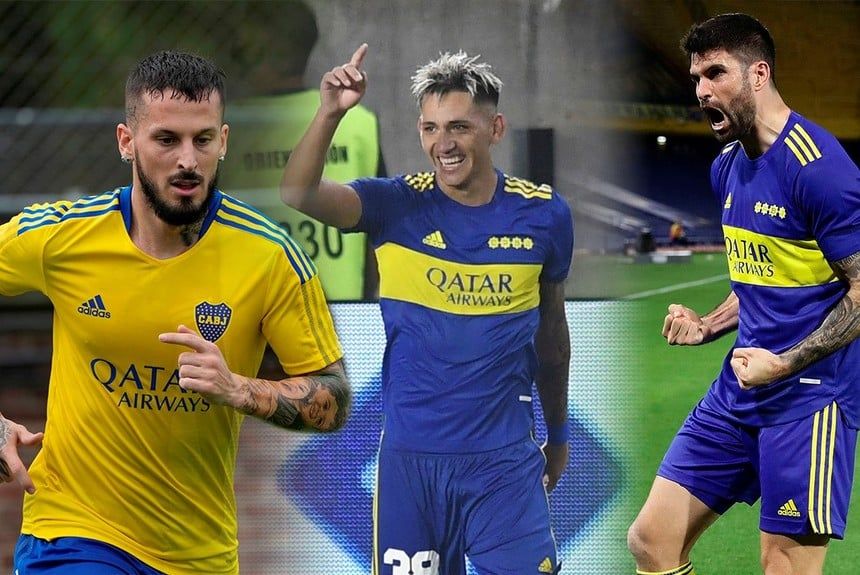 Darío Benedetto, Luis Vázquez y Nicolás Orsini. Todos mirados de reojo en Boca Juniors.