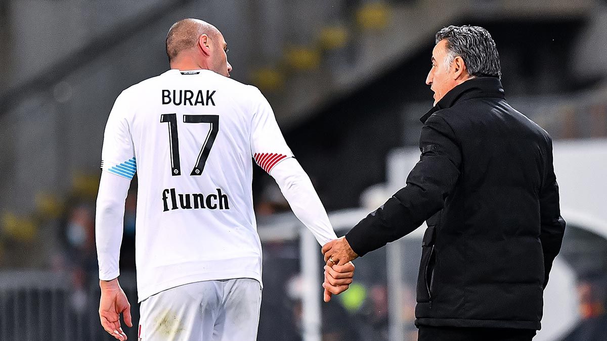 Burak Yilmaz y Christophe Galtier.