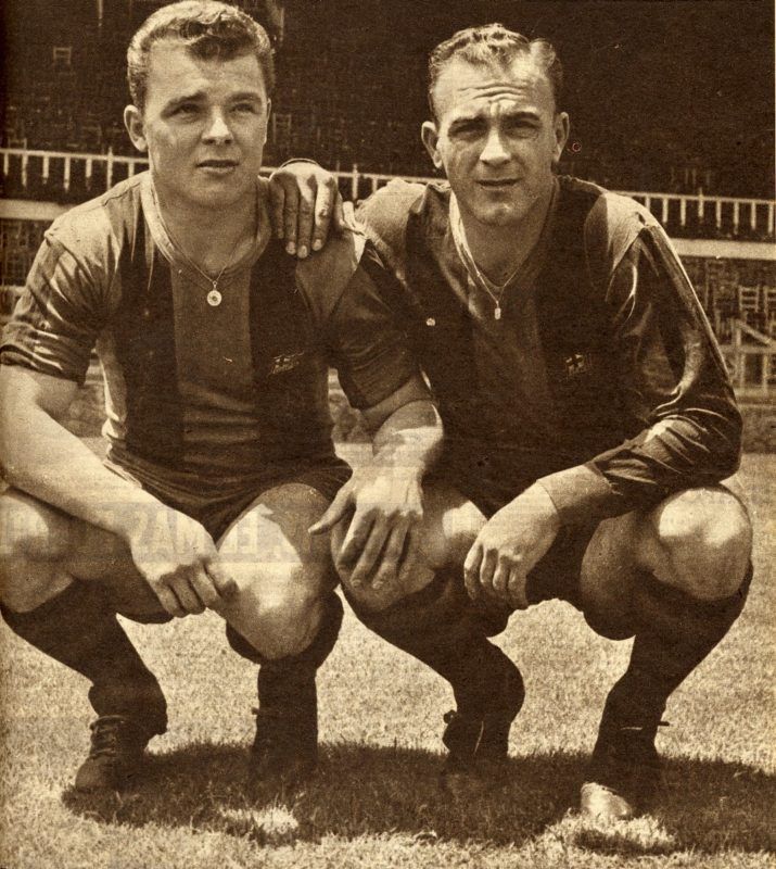 Alfredo Di Stéfano y Ladislao Kubala
