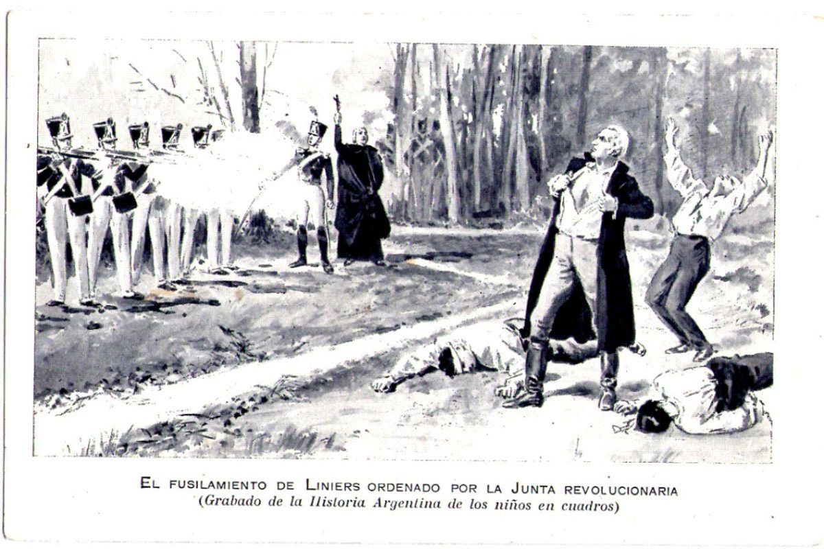 Fusilamiento de Santiago de Liniers. Fusilamiento de Santiago de Liniers.