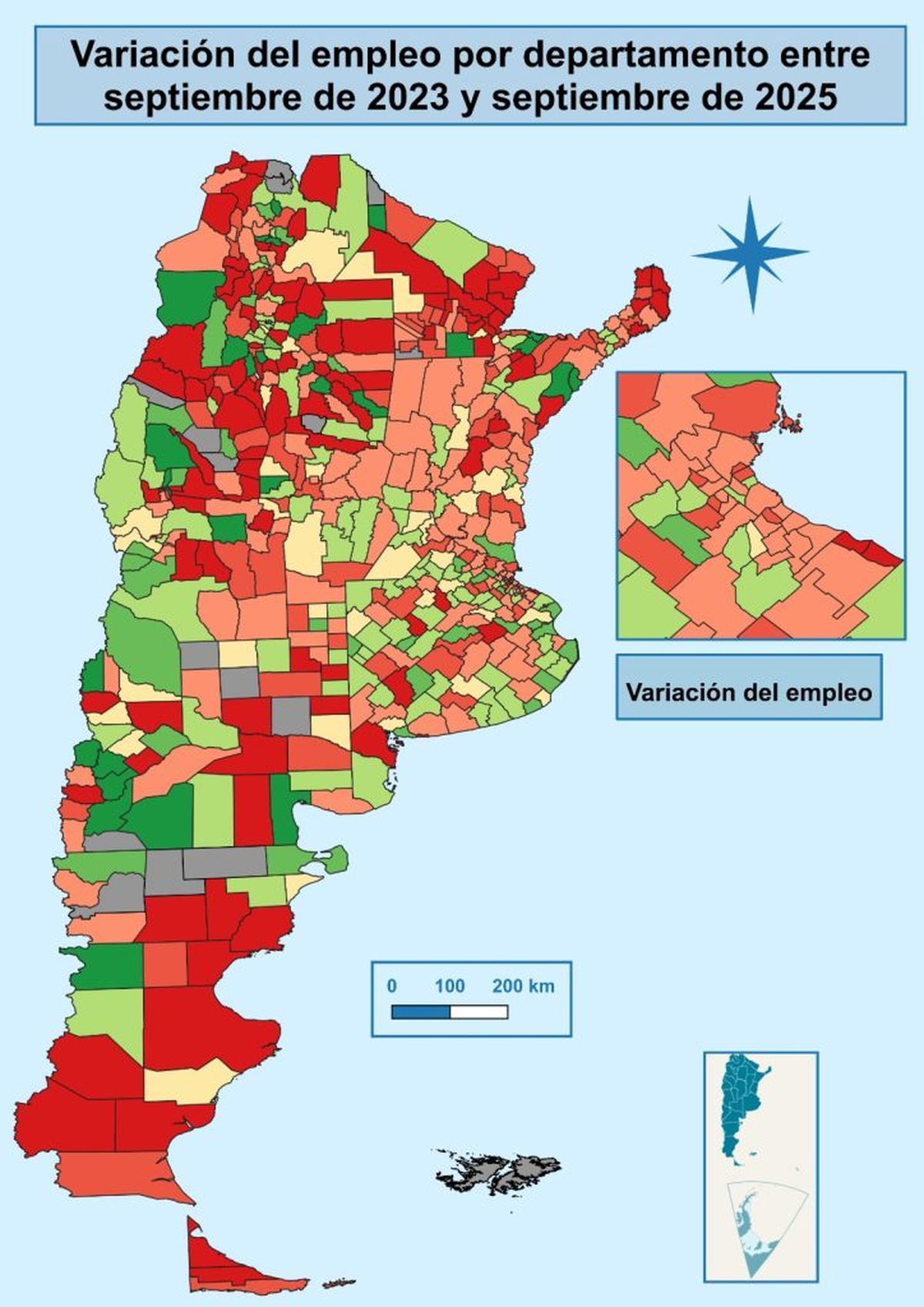 El desempleo con Milei por provincia y departamento El desempleo con Milei por provincia y departamento
