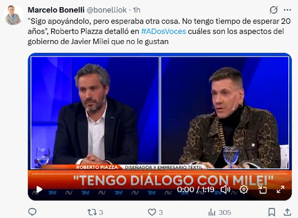 Roberto Piazza marcó distancia con el Gobierno. Roberto Piazza marcó distancia con el Gobierno.