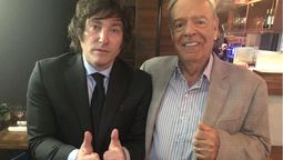 Javier Milei y Roque Fernández.&nbsp;