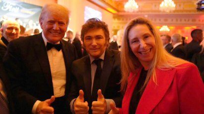 Javier y Karina Milei lograron fotos con Sylvester Stallone, Elon Musk, Donald Trump y Vivek Ramswamy