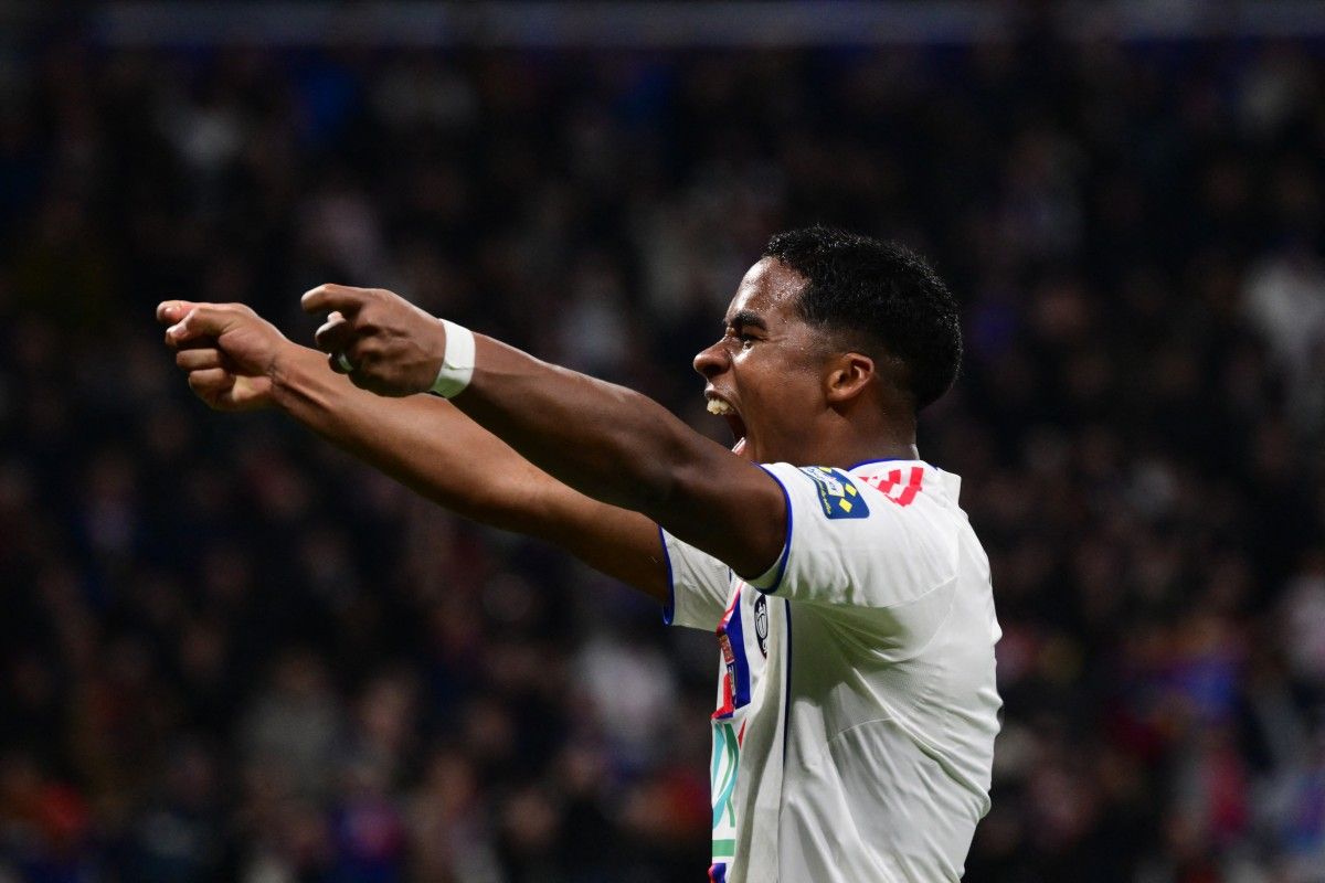 Endrick celebra su gol con el Olympique de Lyon ante Laval en la Coupe de France, en el Groupama Stadium (4 de febrero de 2026). Endrick celebra su gol con el Olympique de Lyon ante Laval en la Coupe de France, en el Groupama Stadium (4 de febrero de 2026).