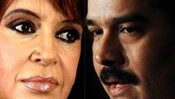 altText(Cristina reiteró su apoyo a Maduro y no cayó bien en Venezuela)}