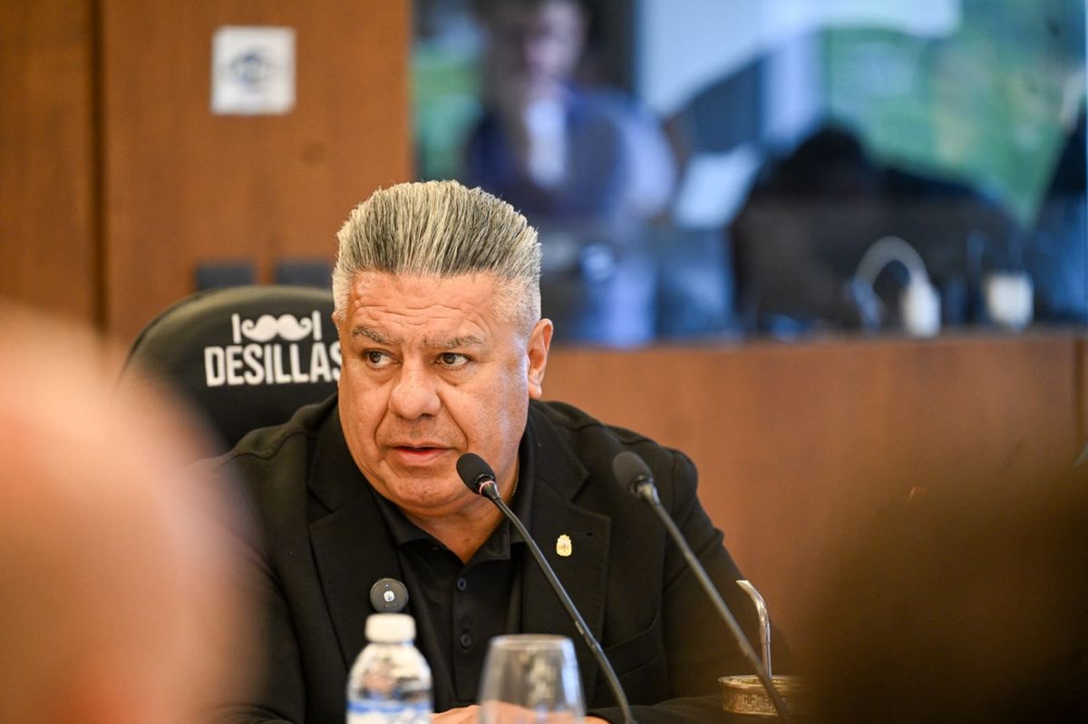Chiqui Tapia, presidente de AFA, en la asamblea de la Liga Profesional de fútbol Chiqui Tapia, presidente de AFA, en la asamblea de la Liga Profesional de fútbol
