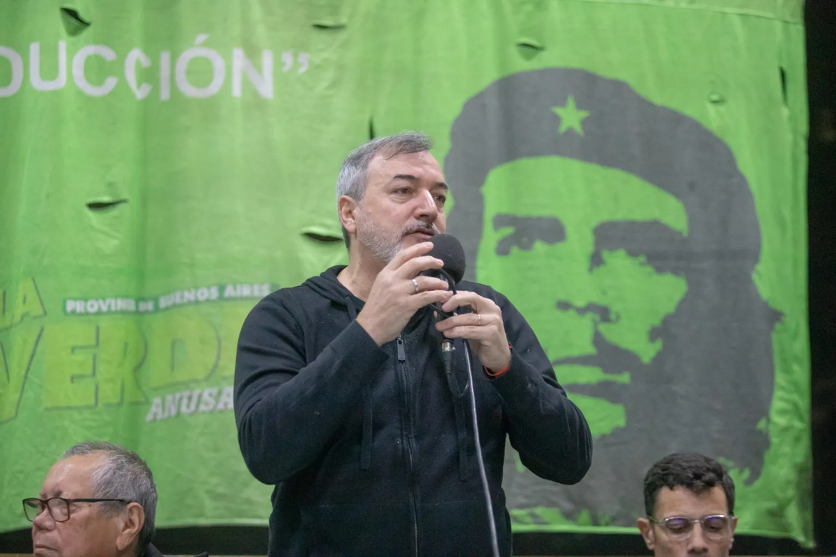 El titular de ATE, Rodolfo Aguiar. El titular de ATE, Rodolfo Aguiar.