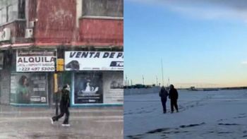 Nieve en Mar del Plata y alerta por frío: Cómo el fenómeno antártico afecta al país