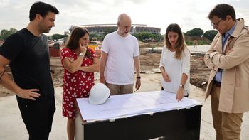 Horacio Rodríguez Larreta al supervisar la obras en el Parque de la Innovación Horacio Rodríguez Larreta al supervisar la obras en el Parque de la Innovación