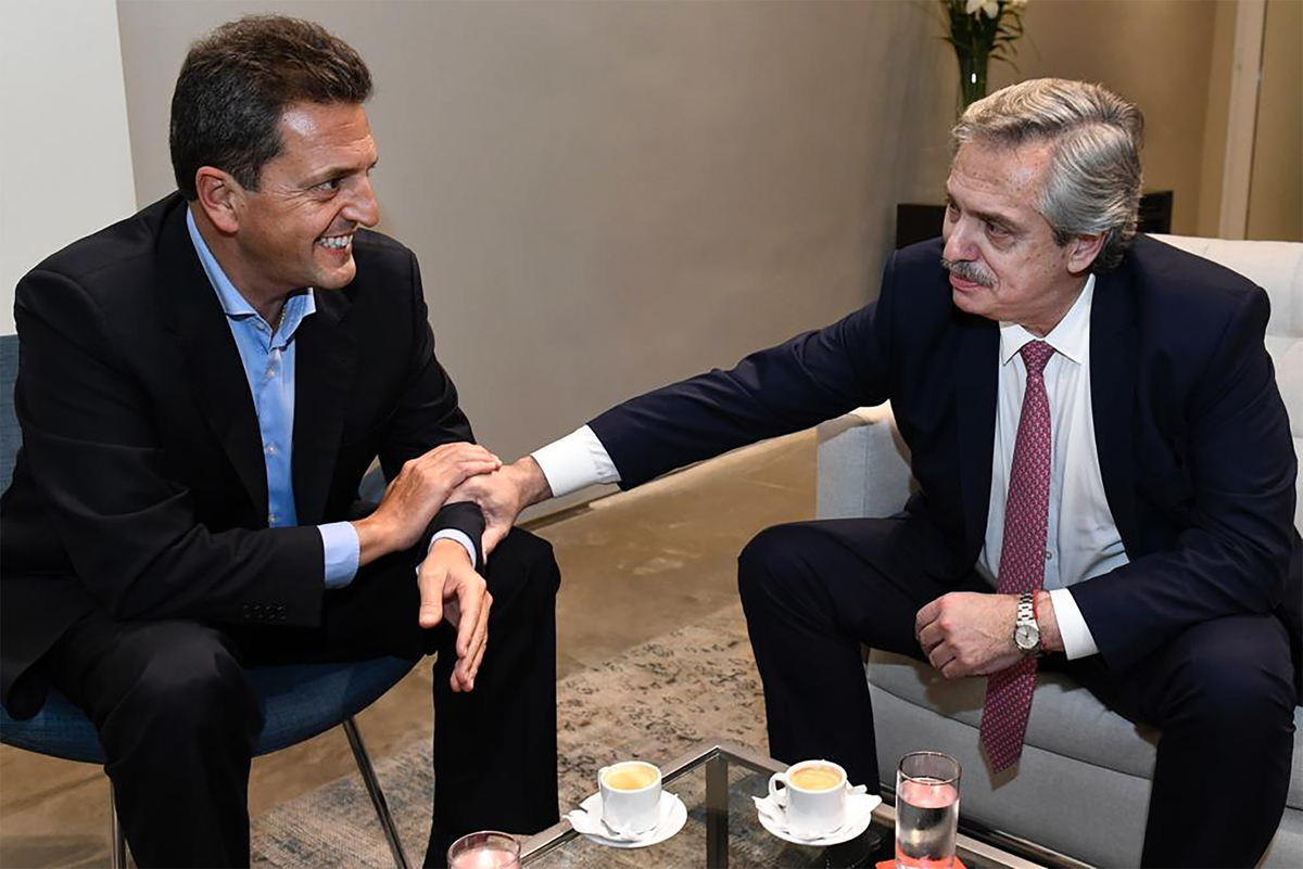 Sergio Massa igualó la intención de voto de Alberto Fernández.
