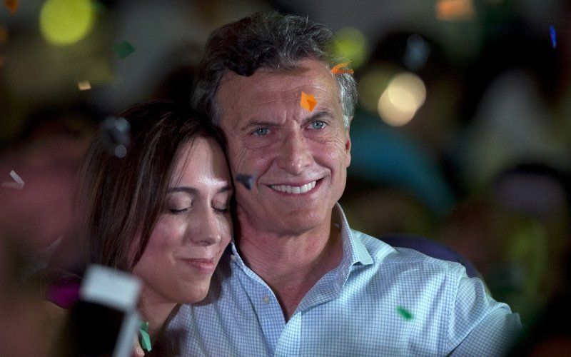 Mauricio Macri y María Eugenia Vidal.