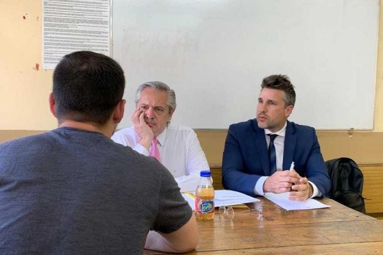 Alberto Fernández en su rol de profesor en la UBA