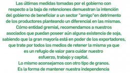 altText(La Mesa de Enlace le declaró la guerra a la Rosada: Piden a productores no liquidar granos)}