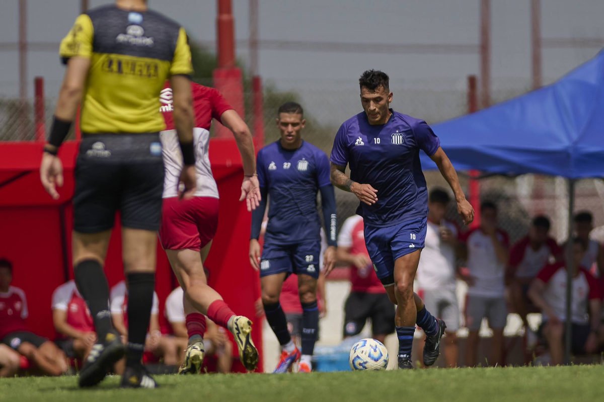 Ruben Botta, en un entrenamiento de Talleres Ruben Botta, en un entrenamiento de Talleres