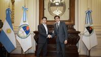 Axel Kicillof y Carlos Sadir.