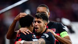 Exequiel Palacios fue titular en el triunfo del Leverkusen