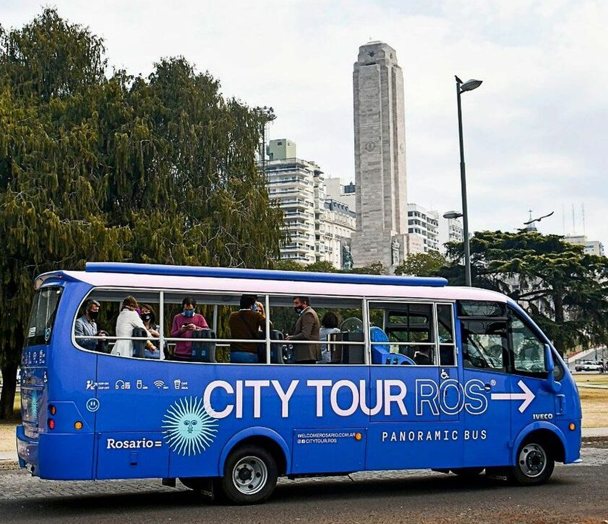 El bus tur&iacute;stico de Rosario.&nbsp;