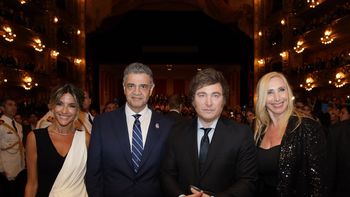 Jorge Macri y los hermanos Milei. Jorge Macri y los hermanos Milei.