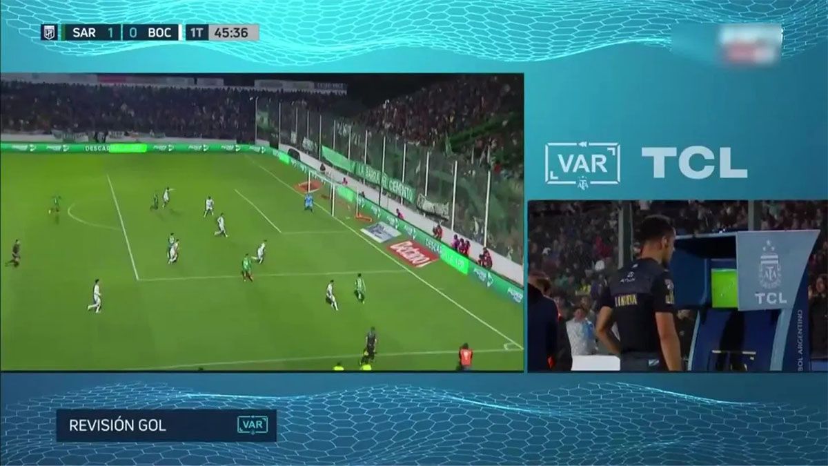 Sarmiento de Junín protestó por el gol “robado” tras caer ante Boca 0-2 para que clasifique a la Copa Libertadores de América 2025. Sarmiento de Junín protestó por el gol “robado” tras caer ante Boca 0-2 para que clasifique a la Copa Libertadores de América 2025.