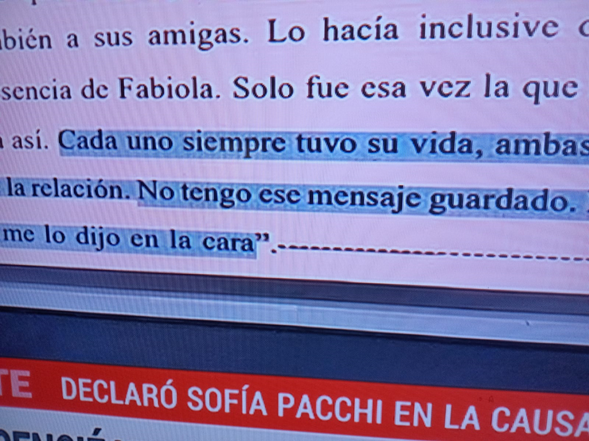 "Cada uno siempre tuvo su vida" dijo Sofía Pacchi sobre la relaciòn abierta entre Alberto y Fabiola. Material de A24 y Fabián Doman "Cada uno siempre tuvo su vida" dijo Sofía Pacchi sobre la relaciòn abierta entre Alberto y Fabiola. Material de A24 y Fabián Doman