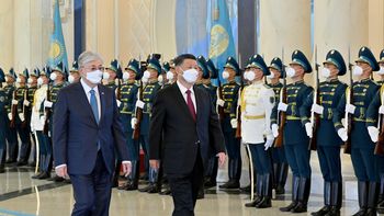 Xi Jinping y Kassym-Jomart Tokayev antes de ir a Samarcanda. Xi Jinping y Kassym-Jomart Tokayev antes de ir a Samarcanda.