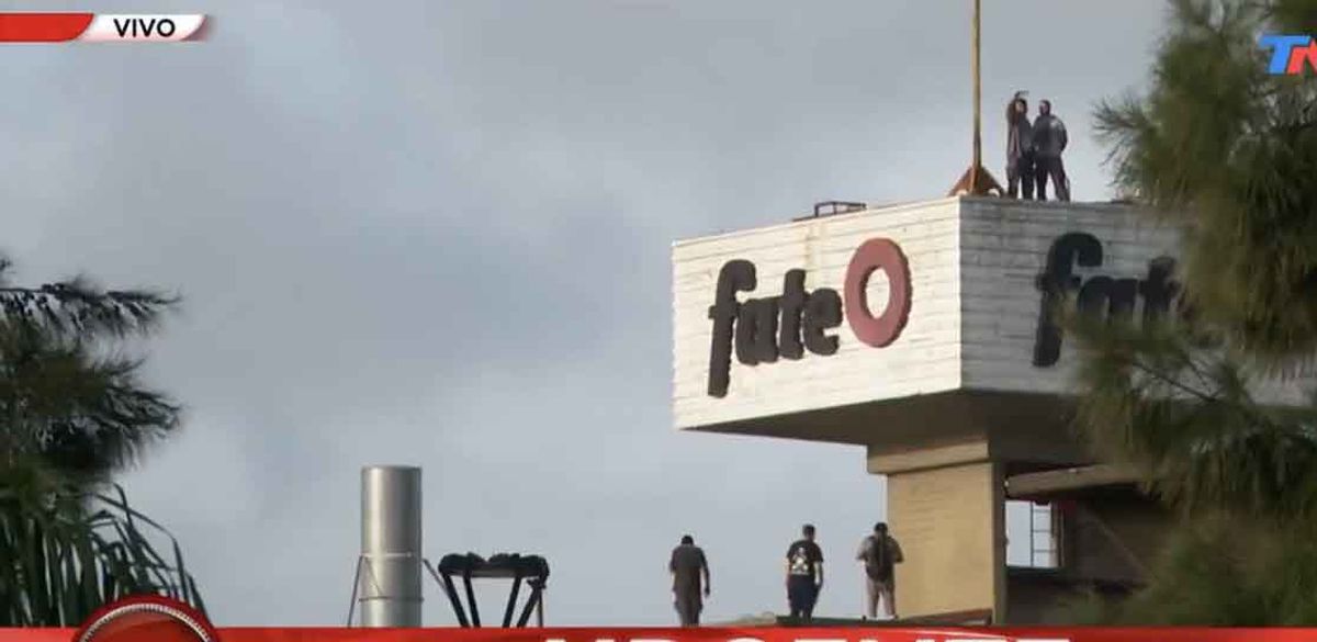 La toma de la planta de FATE en San Fernando (Foto: Captura de video)