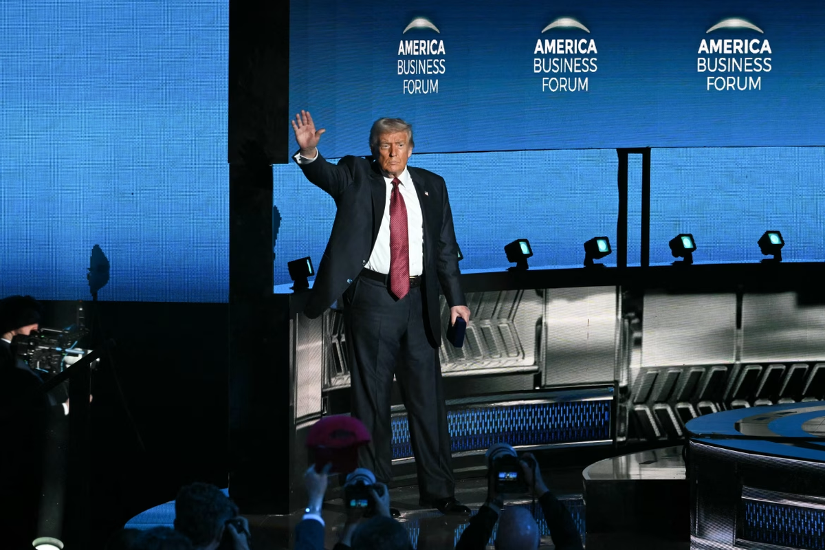 Donald Trump habló en el America Business Forum. Fuente: WSJ. Donald Trump habló en el America Business Forum. Fuente: WSJ.