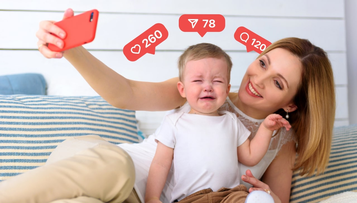 En la era digital, muchos padres disfrutan compartiendo momentos con sus hijos a amigos y familiares o para cosechar comentarios y likes. En la era digital, muchos padres disfrutan compartiendo momentos con sus hijos a amigos y familiares o para cosechar comentarios y likes.