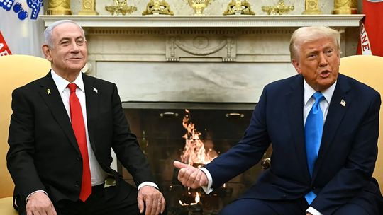 Donald Trump y Benjamin Netanyahu. Donald Trump y Benjamin Netanyahu.