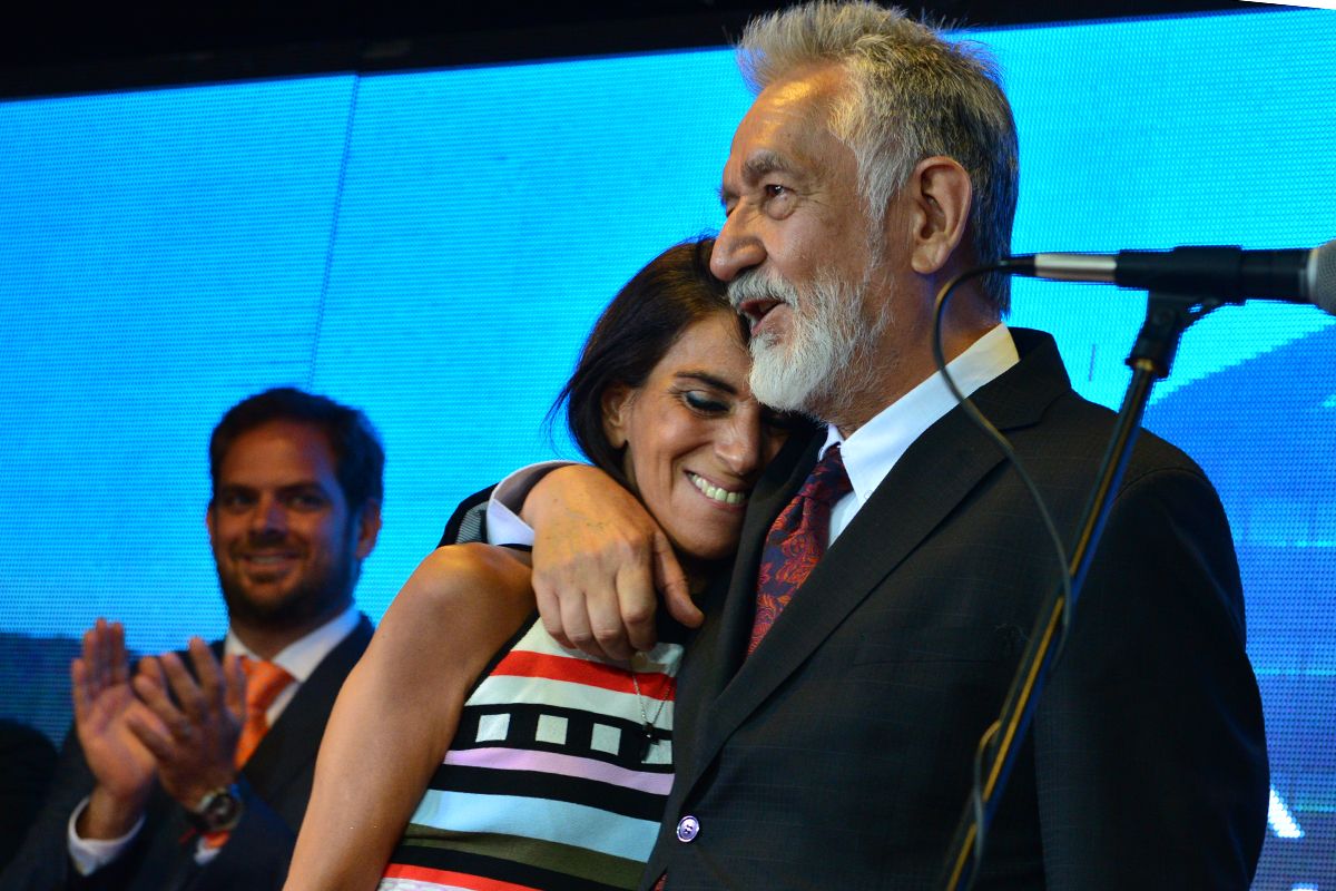 Diputada nacional Natalia Zabala Chacur y gobernador Alberto Rodríguez Saá.