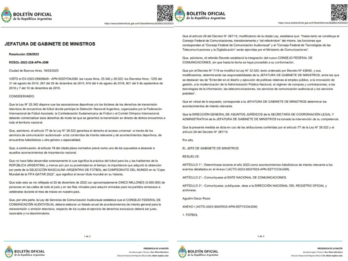 El Boletín Oficial que publicó el Gobierno el pasado lunes.