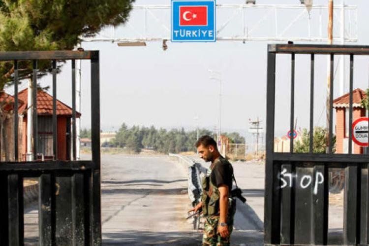 Frontera cerrada entre Siria y Turquía