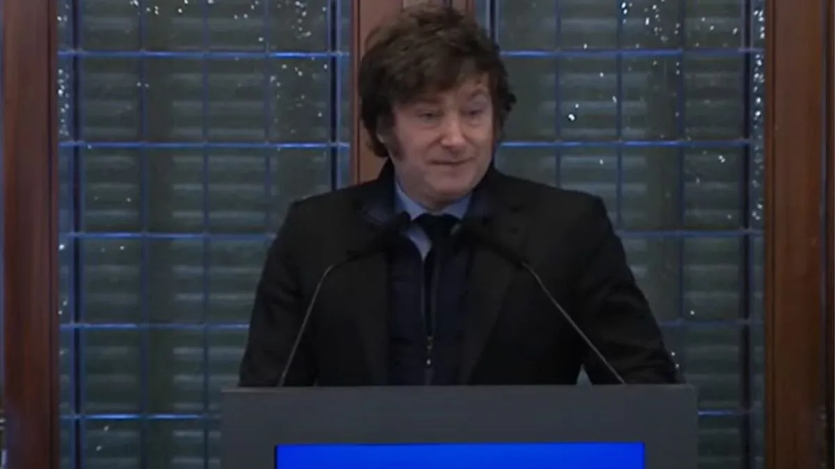 javier Milei en el Día de la Industria, donde pronunció un discurso que cayó mal en la UIA. javier Milei en el Día de la Industria, donde pronunció un discurso que cayó mal en la UIA.