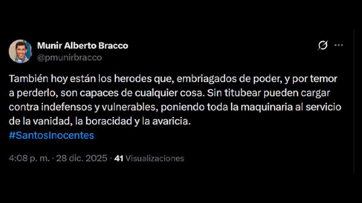 Munir Bracco en X. Munir Bracco en X. 