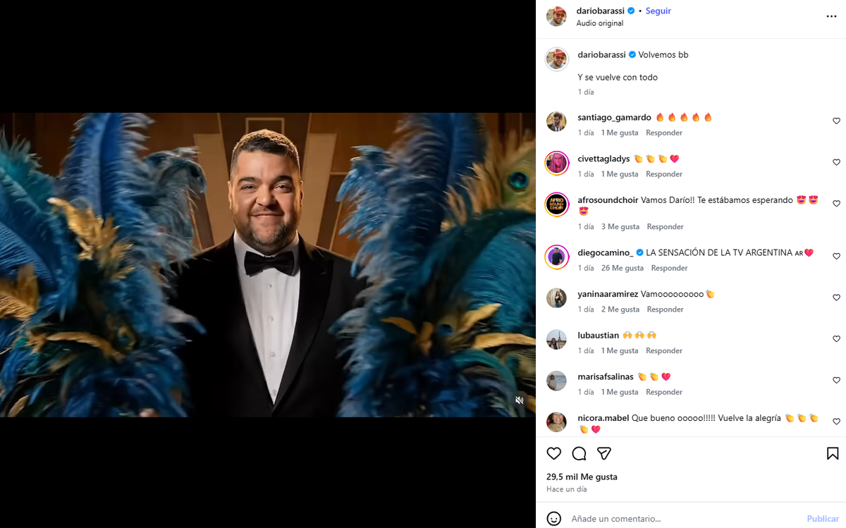 Darío Barassi anunció la nueva temporada de Ahora Caigo. Darío Barassi anunció la nueva temporada de Ahora Caigo.