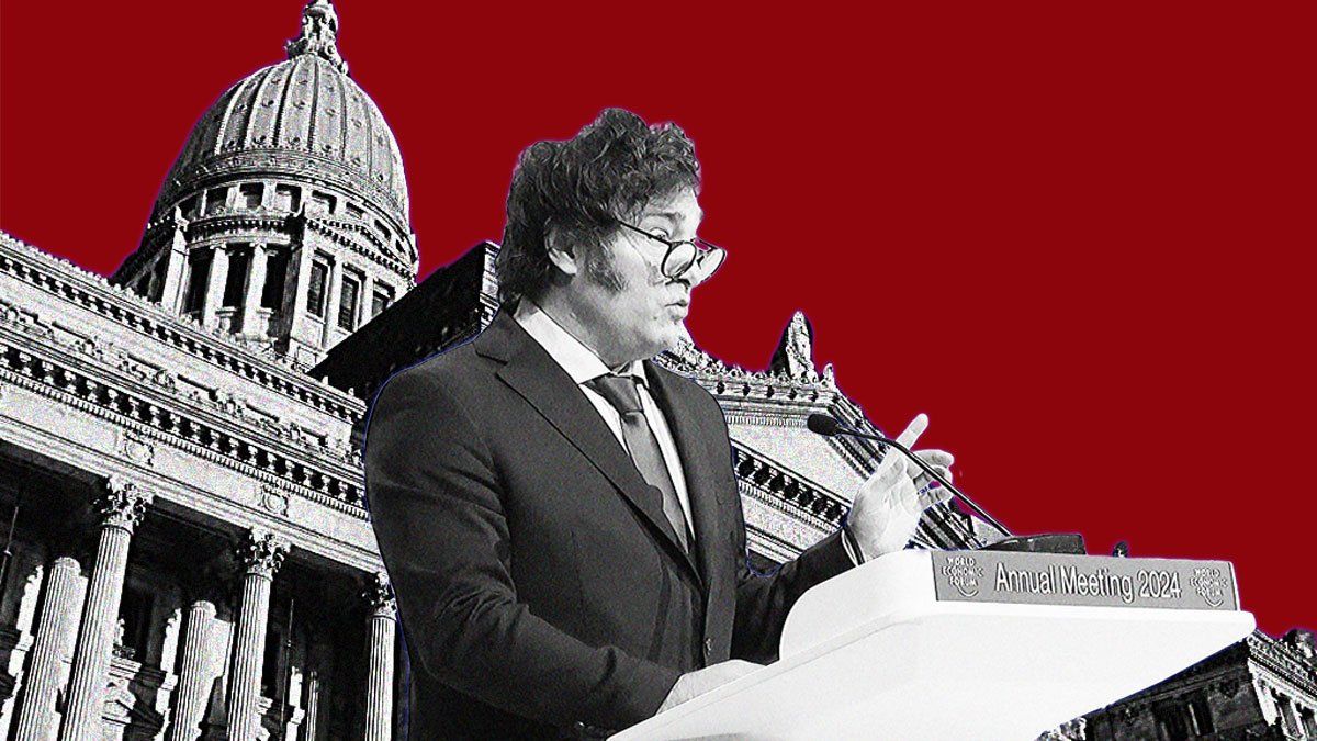 Javier Milei, presidente de la nación.