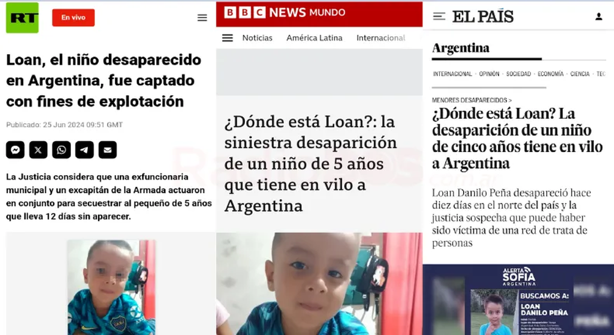 Los principales diarios del mundo cubren la desaparición de Loan Los principales diarios del mundo cubren la desaparición de Loan
