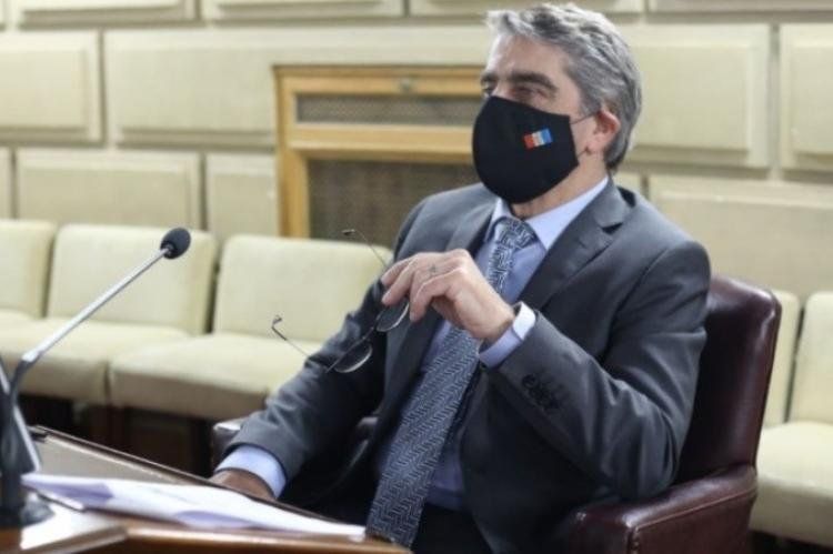El senador Armando Traferri en la Legislatura.