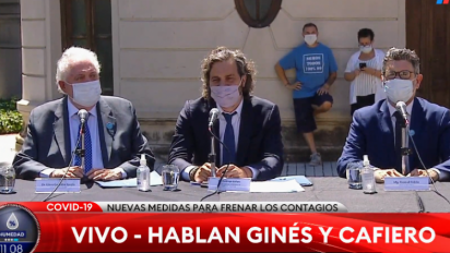 Cafiero anunció restricción nocturna de 23 a 6 y