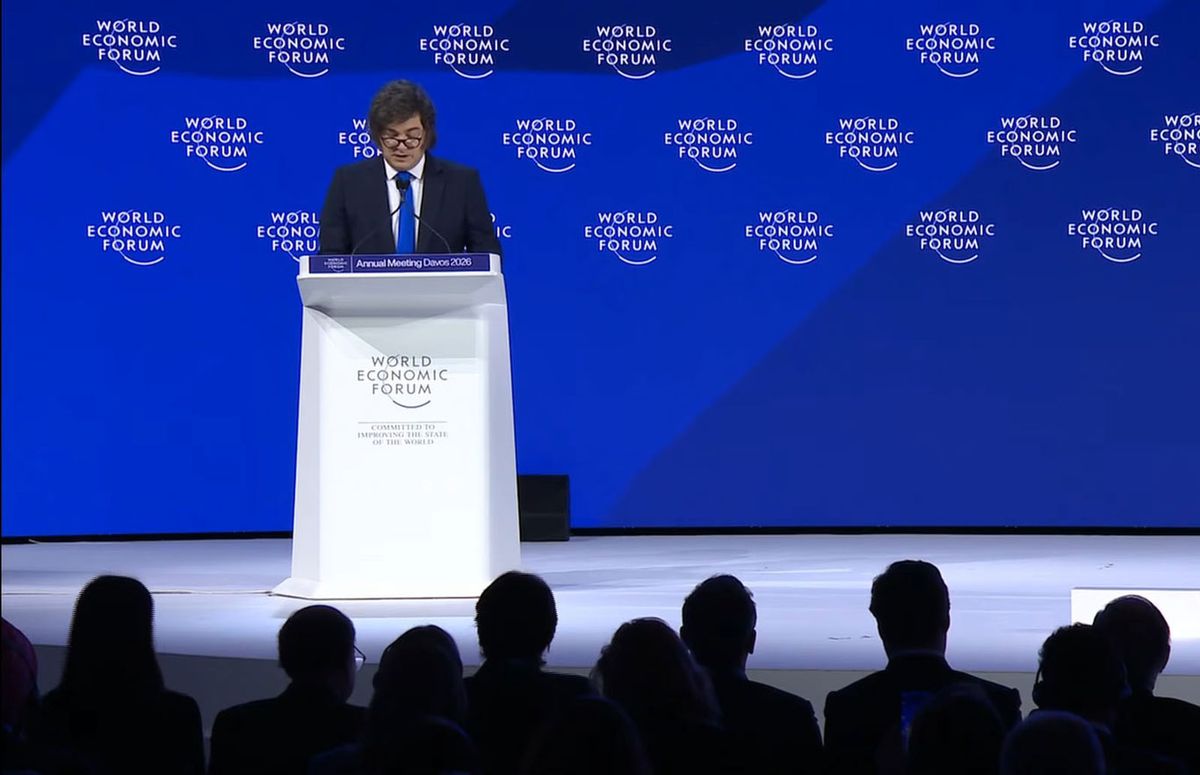 Javier Milei durante su discurso en el Foro Económico de Davos el miércoles. Javier Milei durante su discurso en el Foro Económico de Davos el miércoles. 