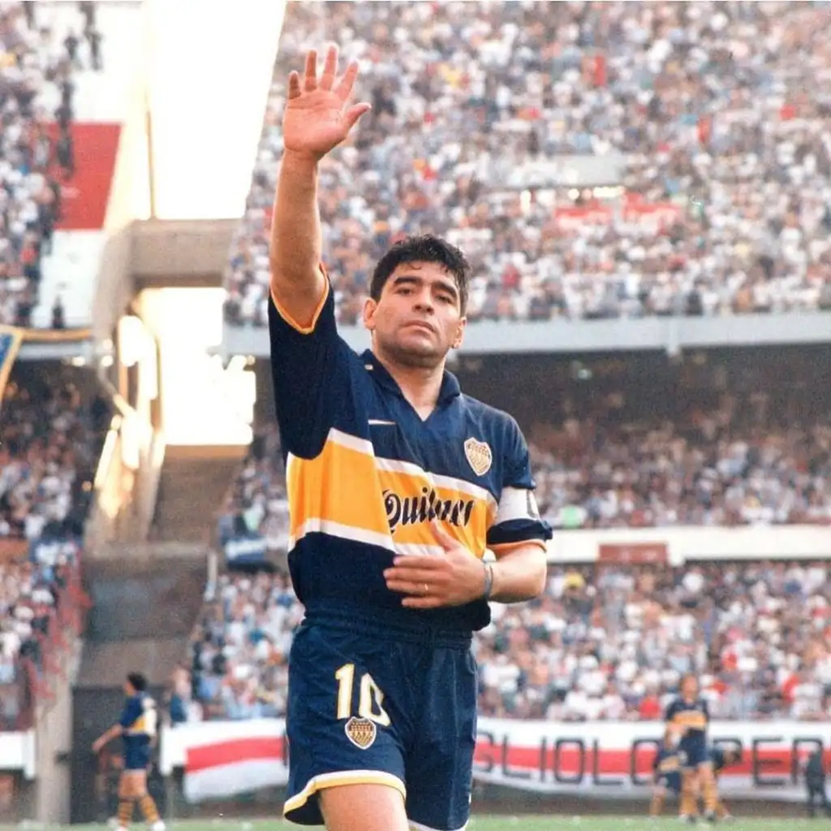 Último partido oficial de Diego Armando Maradona. (Foto: Cortesía: Glaciar 105.7).