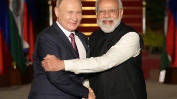 Putin y Modi Putin y Modi