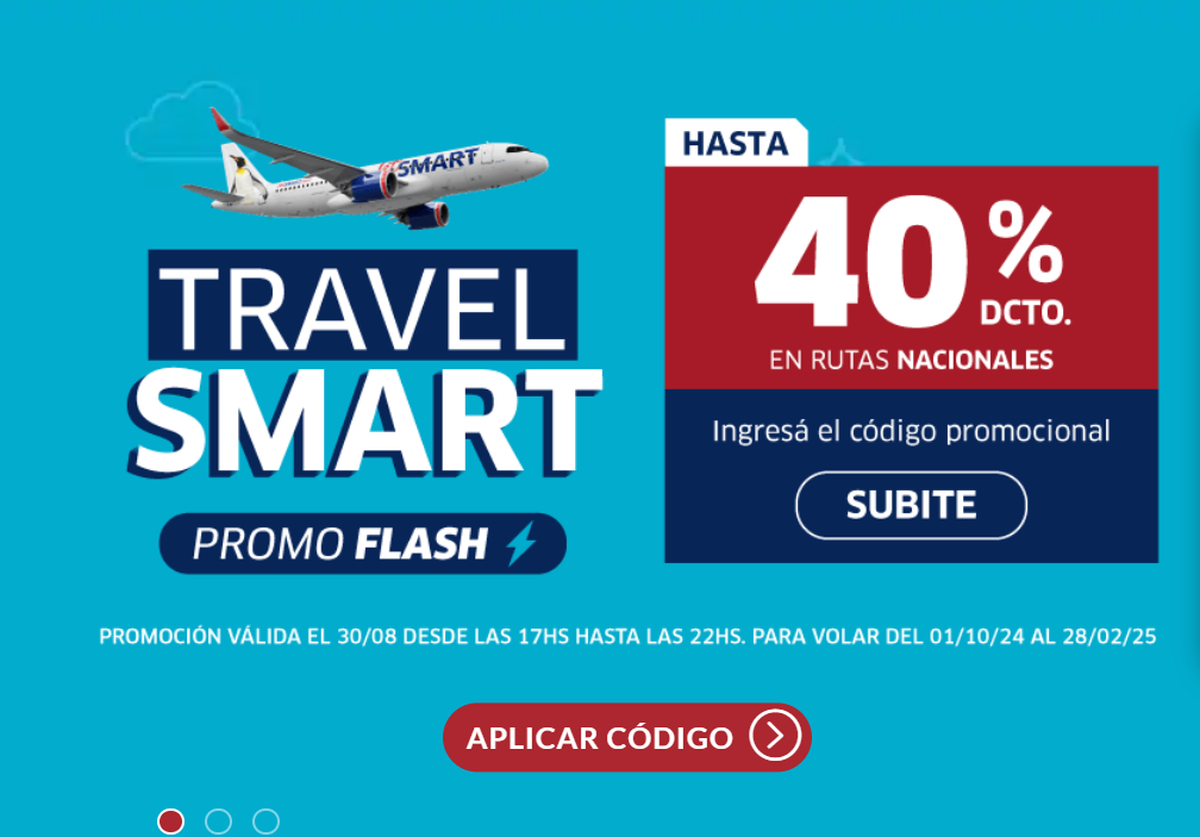 La aerolínea low cost lanzó pasajes al 40% en Argentina. La aerolínea low cost lanzó pasajes al 40% en Argentina.