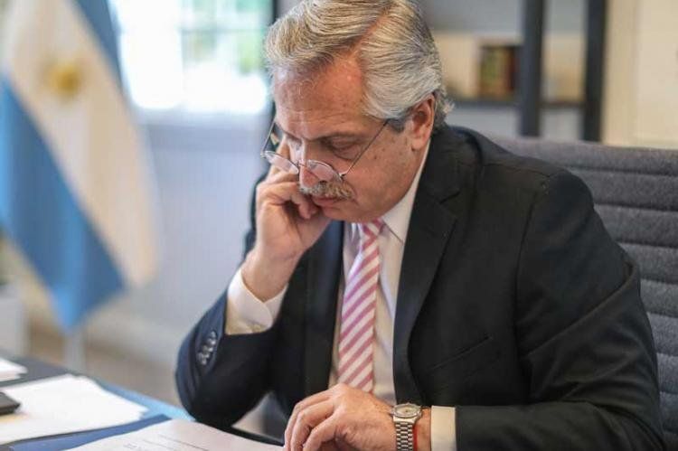 Alberto Fernández, presidente.