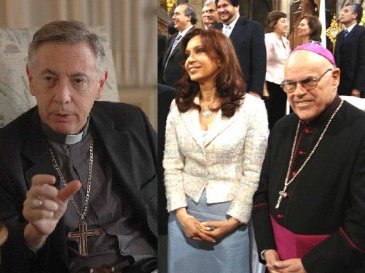Aguer, Cristina Fernández y Di Monte.