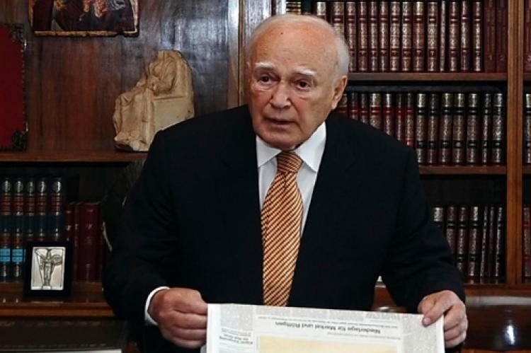 El presidente Carolos Papoulias.