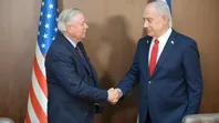 Lindsey Graham y Benjamin Netanyahu.