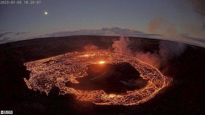 Hawaii: Volcán Kilauea erupciona con ígneo resplandor
